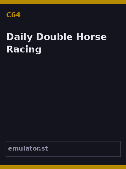 Daily Double Horse Racing