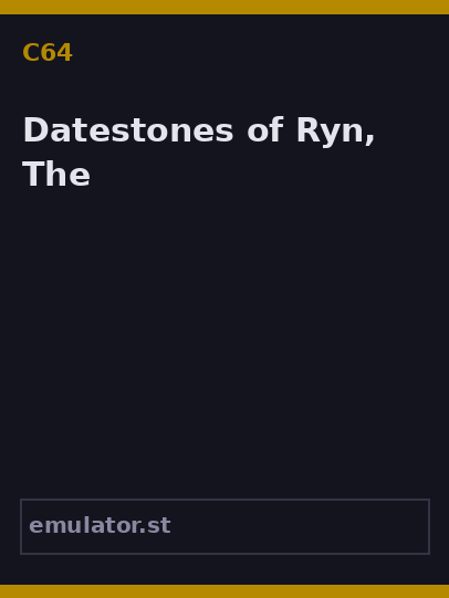 Datestones of Ryn, The