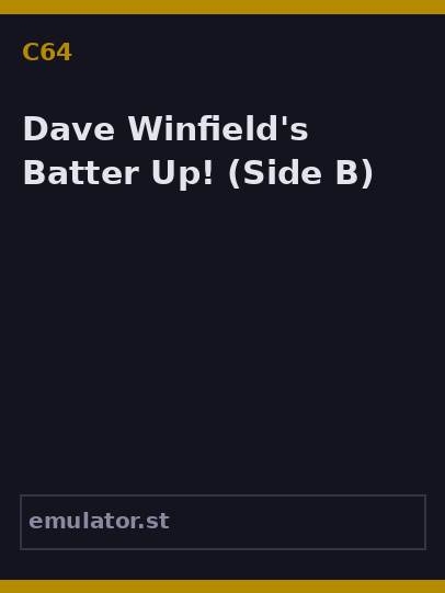 Dave Winfield's Batter Up!