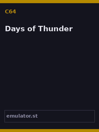 Days of Thunder