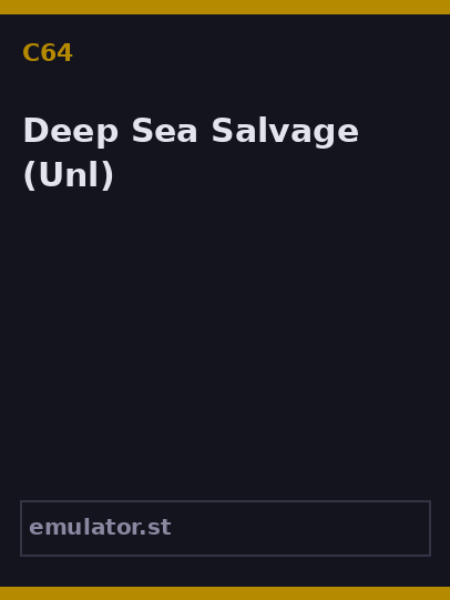 Deep Sea Salvage