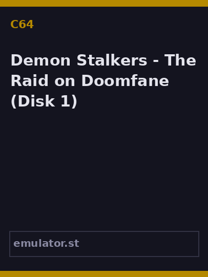 Demon Stalkers - The Raid on Doomfane