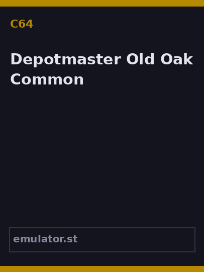 Depotmaster Old Oak Common