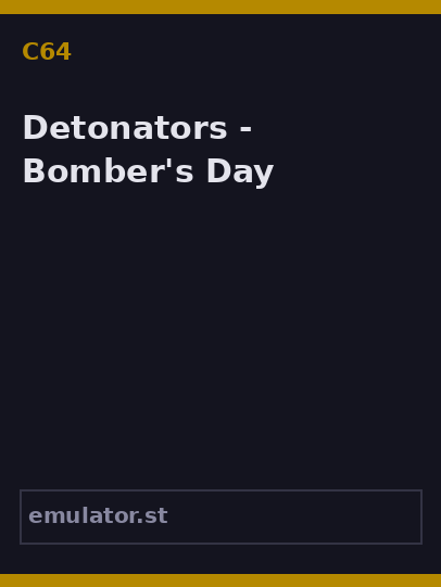 Detonators - Bomber's Day