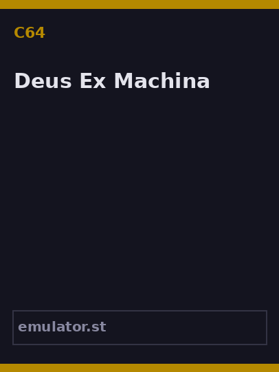 Deus Ex Machina
