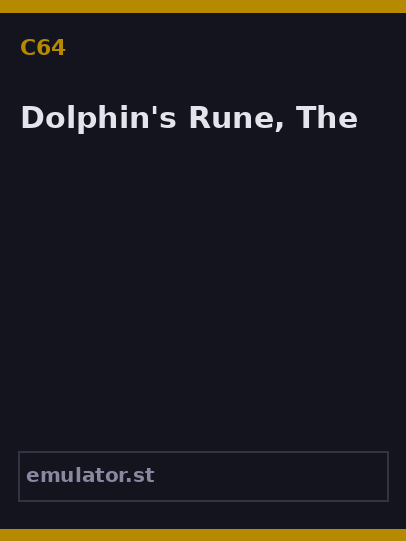 Dolphin's Rune, The