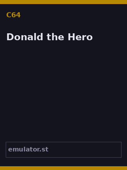 Donald the Hero