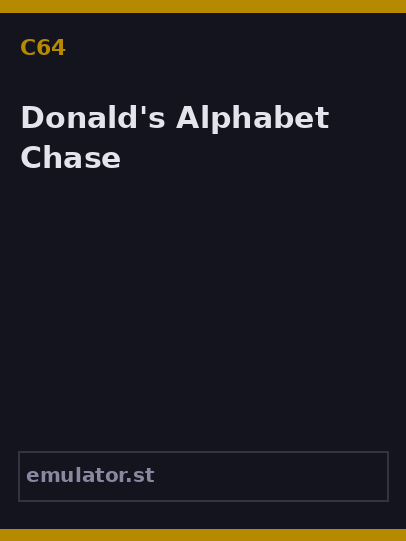 Donald's Alphabet Chase