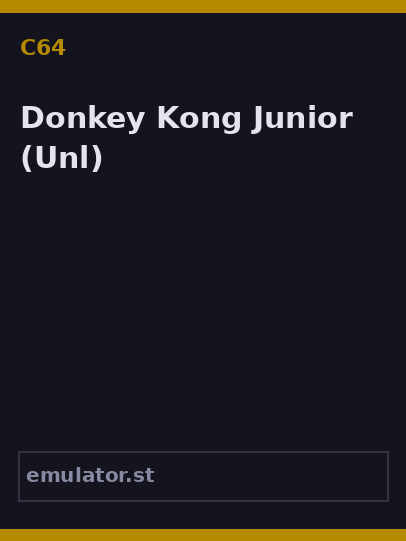 Donkey Kong Junior