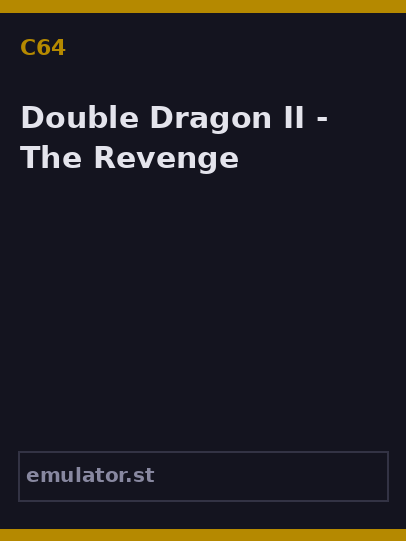 Double Dragon II - The Revenge