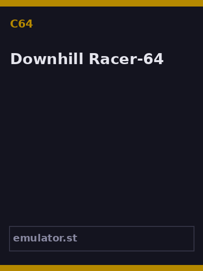 Downhill Racer-64