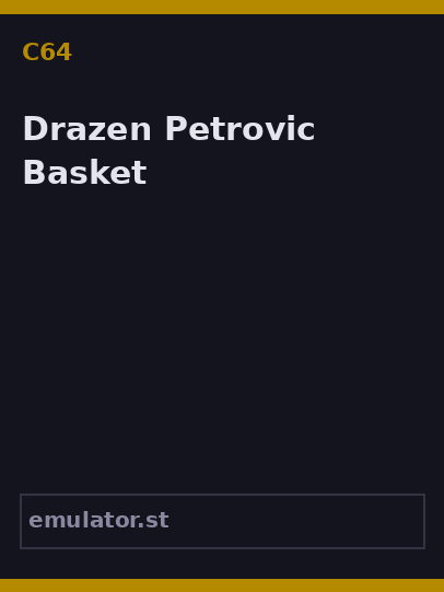 Drazen Petrovic Basket