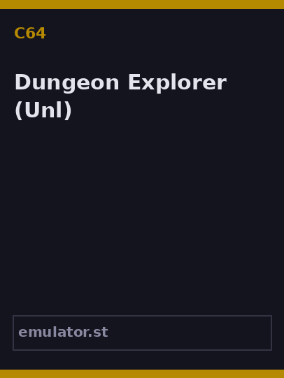 Dungeon Explorer