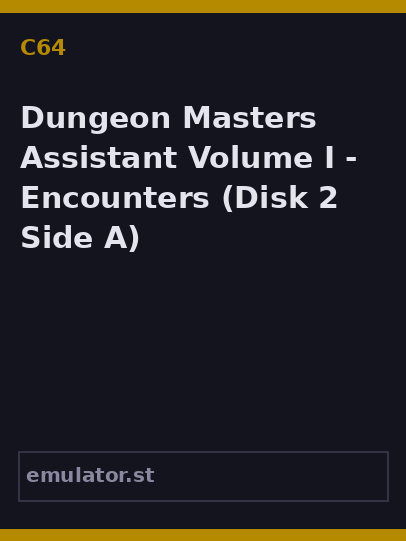 Dungeon Masters Assistant Volume I - Encounters