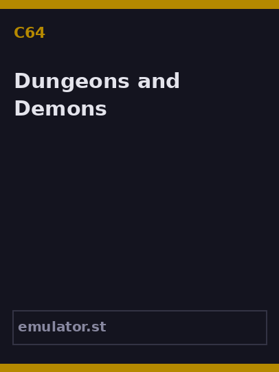 Dungeons and Demons