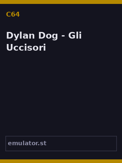 Dylan Dog - Gli Uccisori