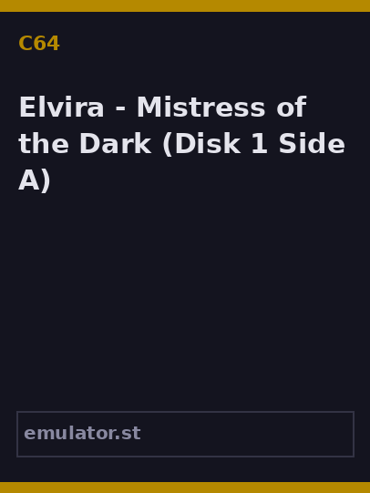 Elvira - Mistress of the Dark