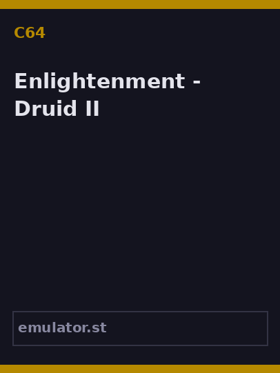 Enlightenment - Druid II