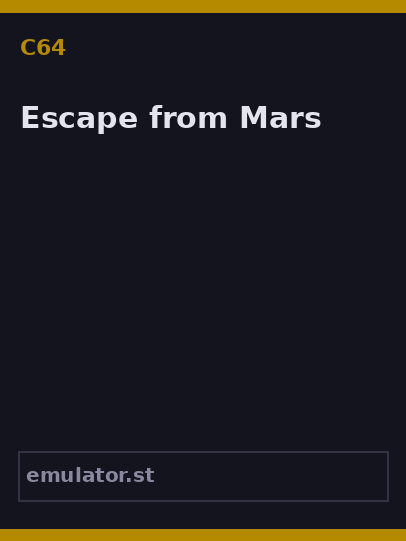 Escape from Mars