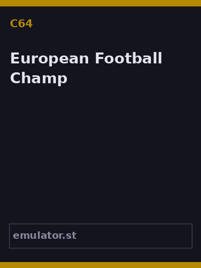European Football Champ
