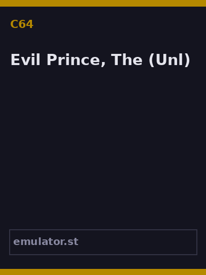 Evil Prince, The