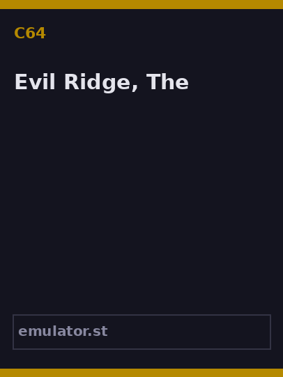 Evil Ridge, The