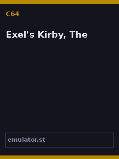 Exel's Kirby, The