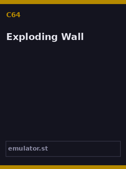 Exploding Wall