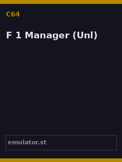 F.1 Manager