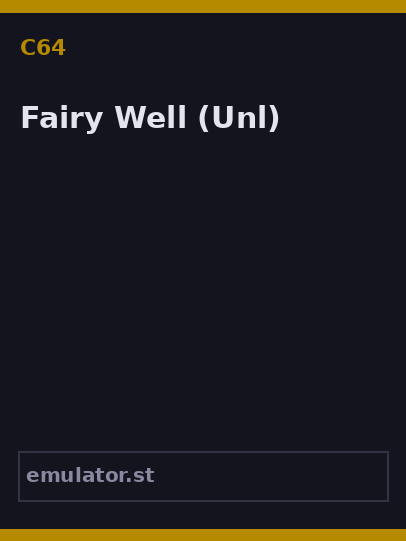 Fairy Well