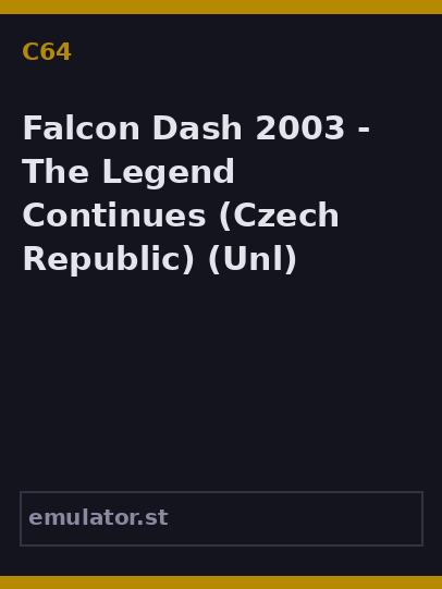 Falcon Dash 2003 - The Legend Continues