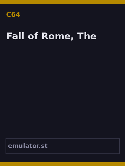 Fall of Rome, The