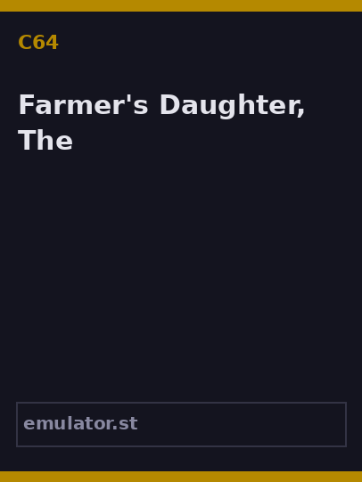 Farmer's Daughter, The
