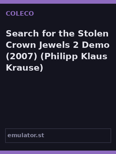 Search for the Stolen Crown Jewels 2 Demo