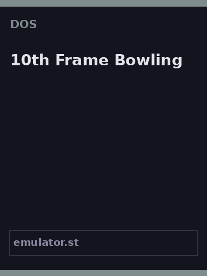 10th Frame Bowling