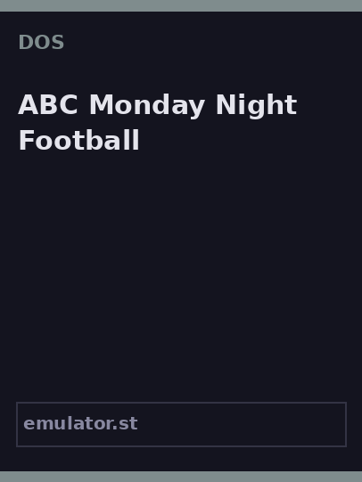ABC Monday Night Football