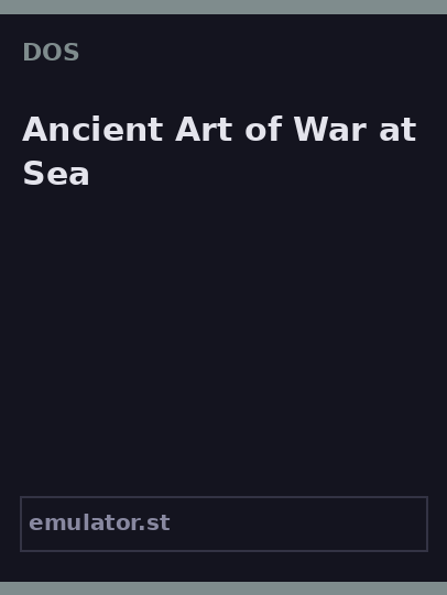 Ancient Art of War at Sea