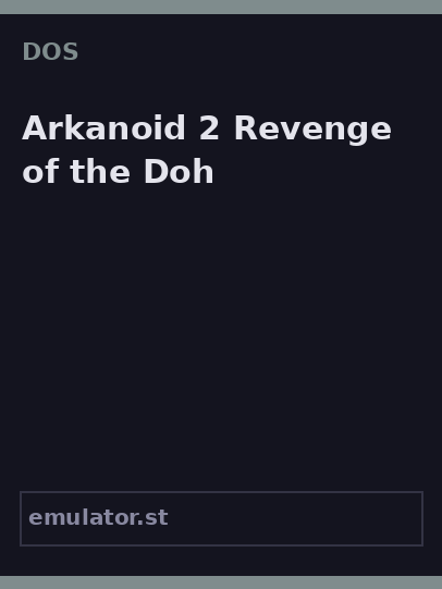 Arkanoid 2 Revenge of the Doh