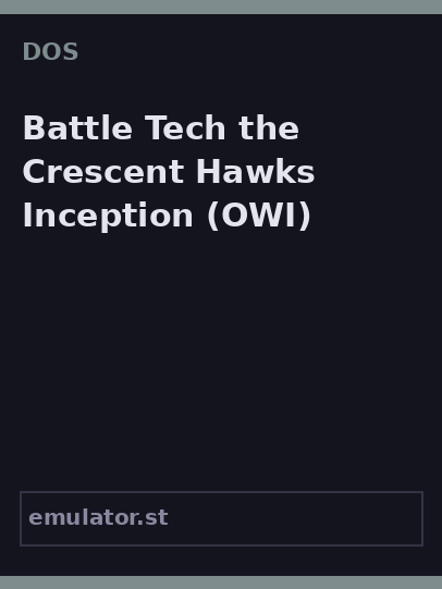 Battle Tech the Crescent Hawks Inception