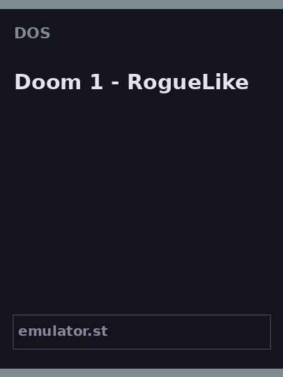 Doom 1 - RogueLike