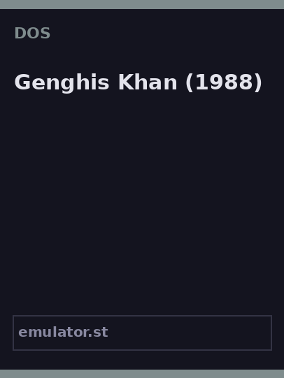 Genghis Khan