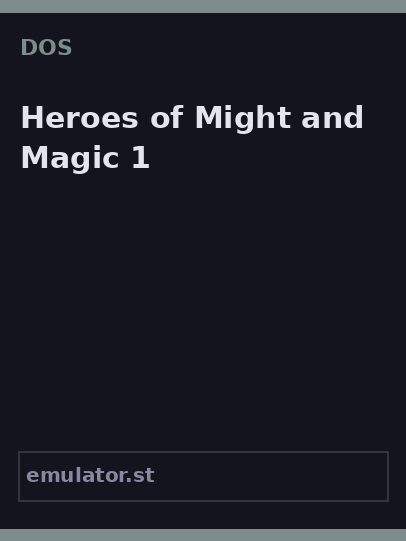 Heroes of Might and Magic 1