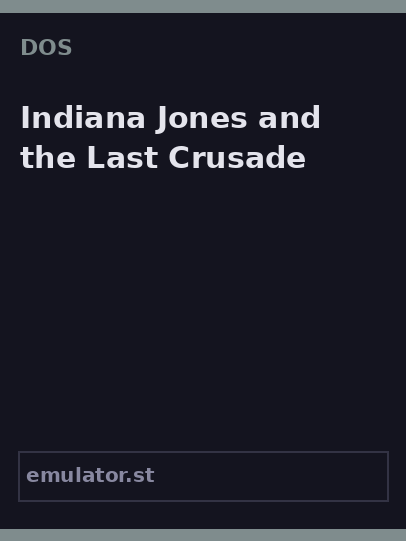 Indiana Jones and the Last Crusade