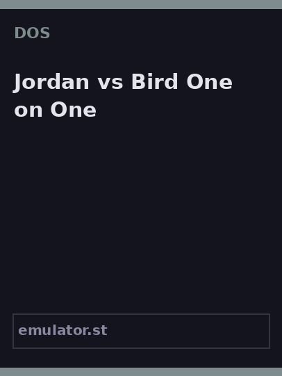 Jordan vs Bird One on One