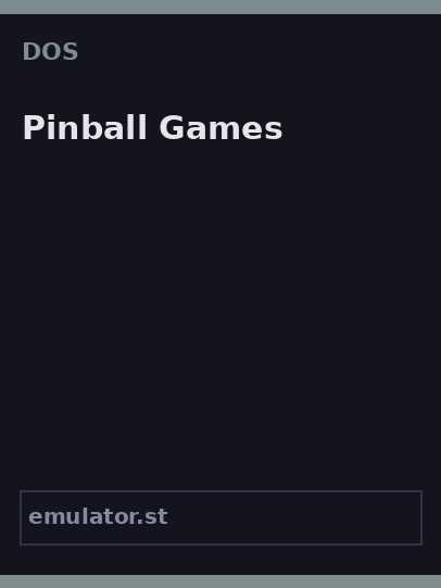 Pinball Games