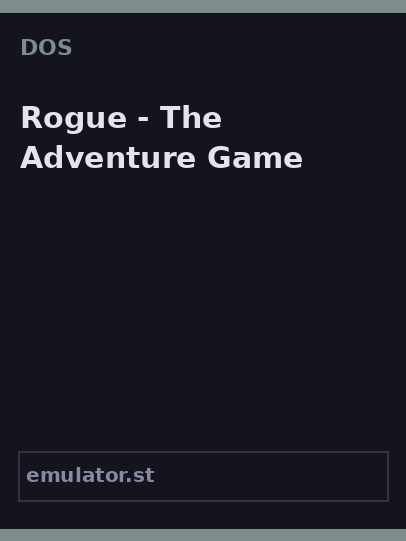 Rogue - The Adventure Game