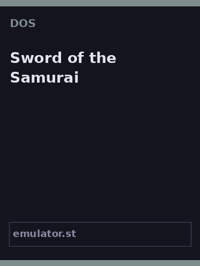 Sword of the Samurai