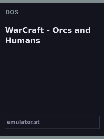 WarCraft - Orcs and Humans