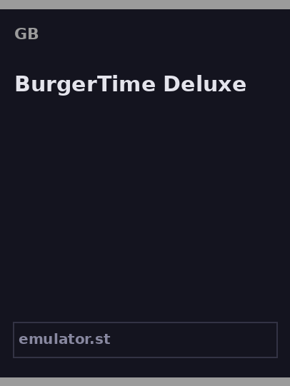 BurgerTime Deluxe