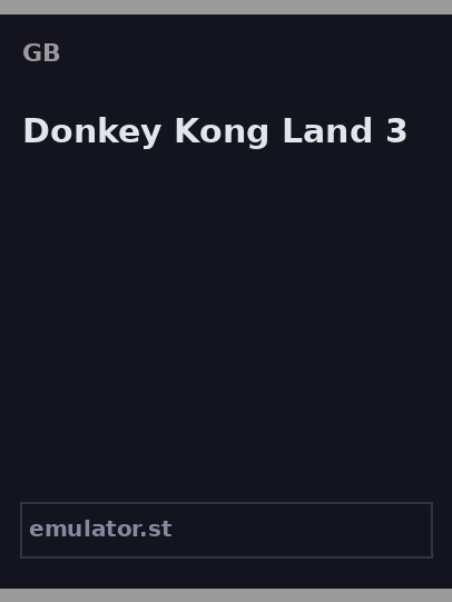 Donkey Kong Land 3